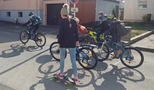 Da überholt man schon mal die Freunde auf dem Fahrrad