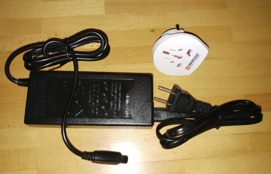 Adapter für EU Steckdosen war nicht im Lieferumfang enthalten